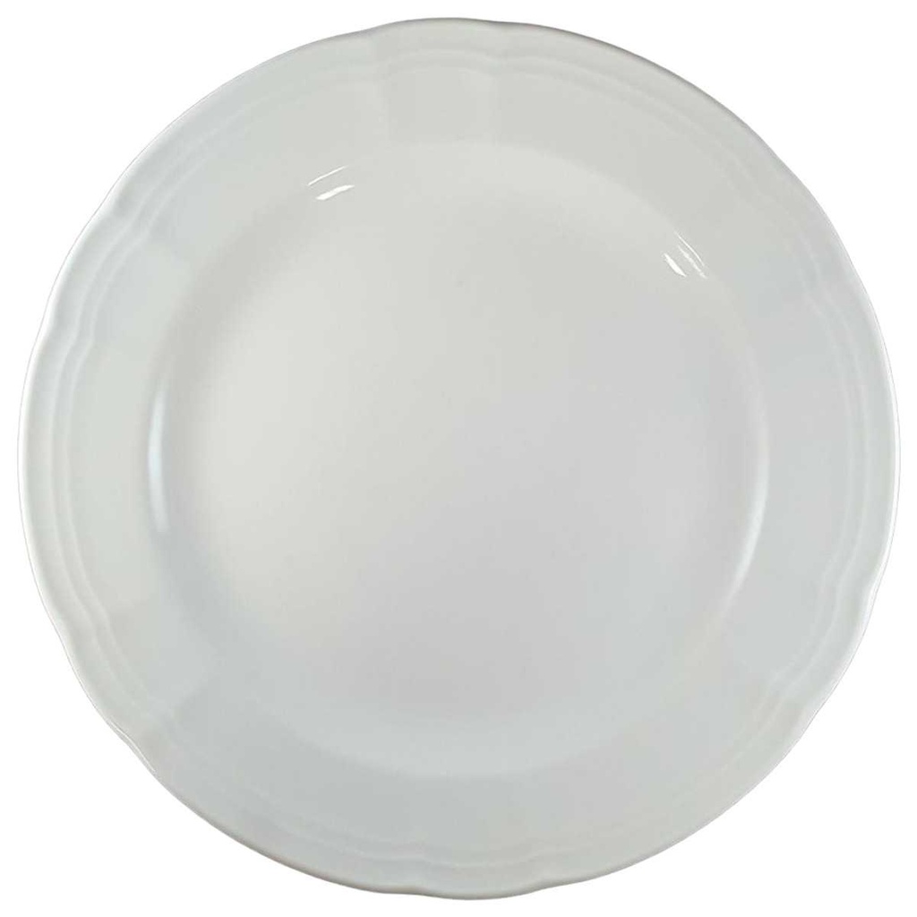 [45811638] Speiseteller Essteller 24,8 cm Retsch Wunsiedel Relief weiß gebraucht - gut