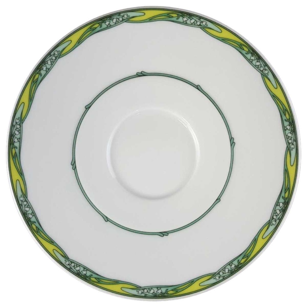 [4581164] Untertasse für Kaffee 15 cm Hutschenreuther Louvre Osterdekor gebraucht - sehr gut
