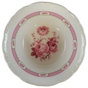 Schüssel Servierschüssel 24,5 cm Schirnding Bavaria Rosendekor Rosa gebraucht - sehr gut