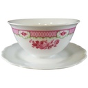Sauciere 1tlg Schirnding Bavaria Rosendekor Rosa gebraucht - sehr gut