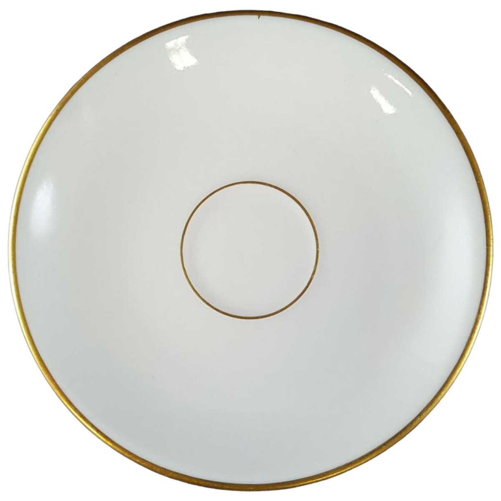 [45811652] Untertasse für Mokka Goldrand 11,1 cm Fürstenberg Schloß 644 0801 gebraucht - sehr gut
