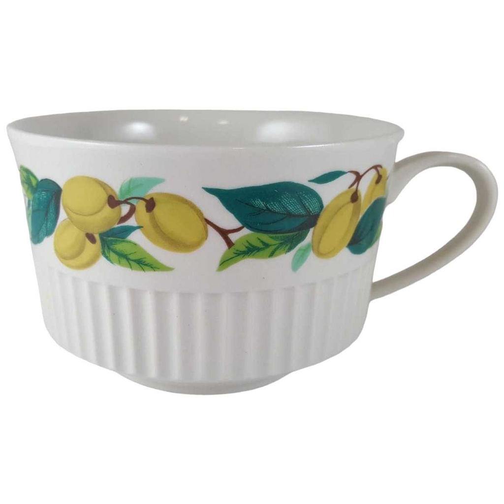 [45811670] Suppentasse Teetasse Tasse Villeroy & Boch Salzburg Obstdekor Weiß gebraucht - sehr gut