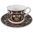 Mokkatasse mit Untertasse Tasse Espressotasse 2tlg Villeroy & Boch Gallo Intarsia gebraucht - sehr gut