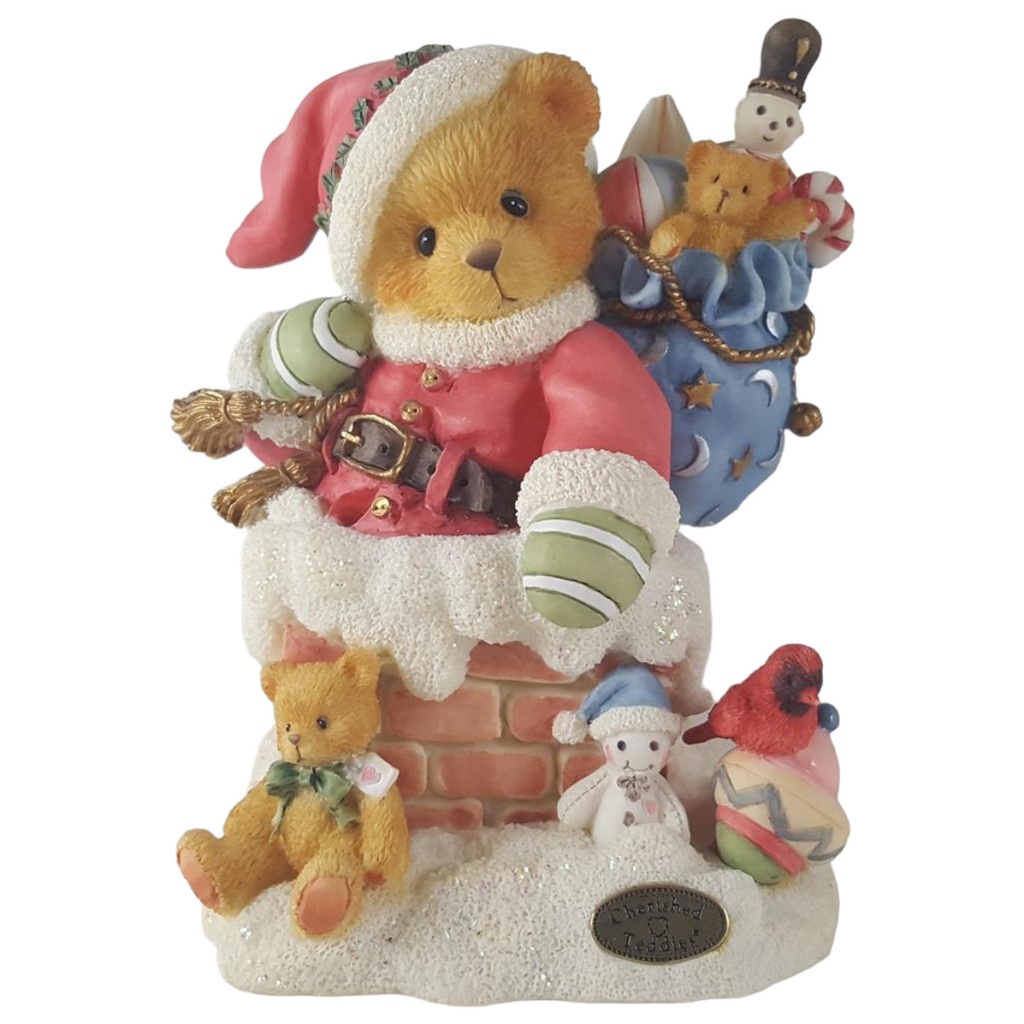 Figur Cherished Teddies Kris Up on the rooftop 1997 gebraucht - gut