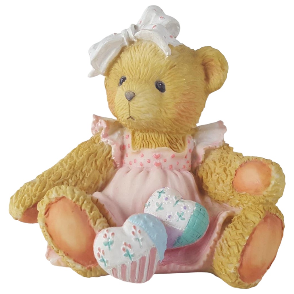 [45811729] Figur Cherished Teddies Amy Hearts Quilted With Love 1992 gebraucht - sehr gut