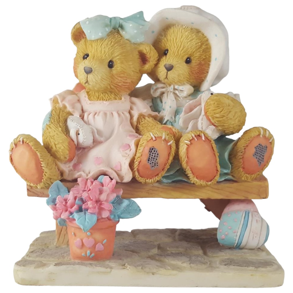 [45811736] Figur Cherished Teddies Tracie und Nicole Side By With Friends 1992 gebraucht - sehr gut