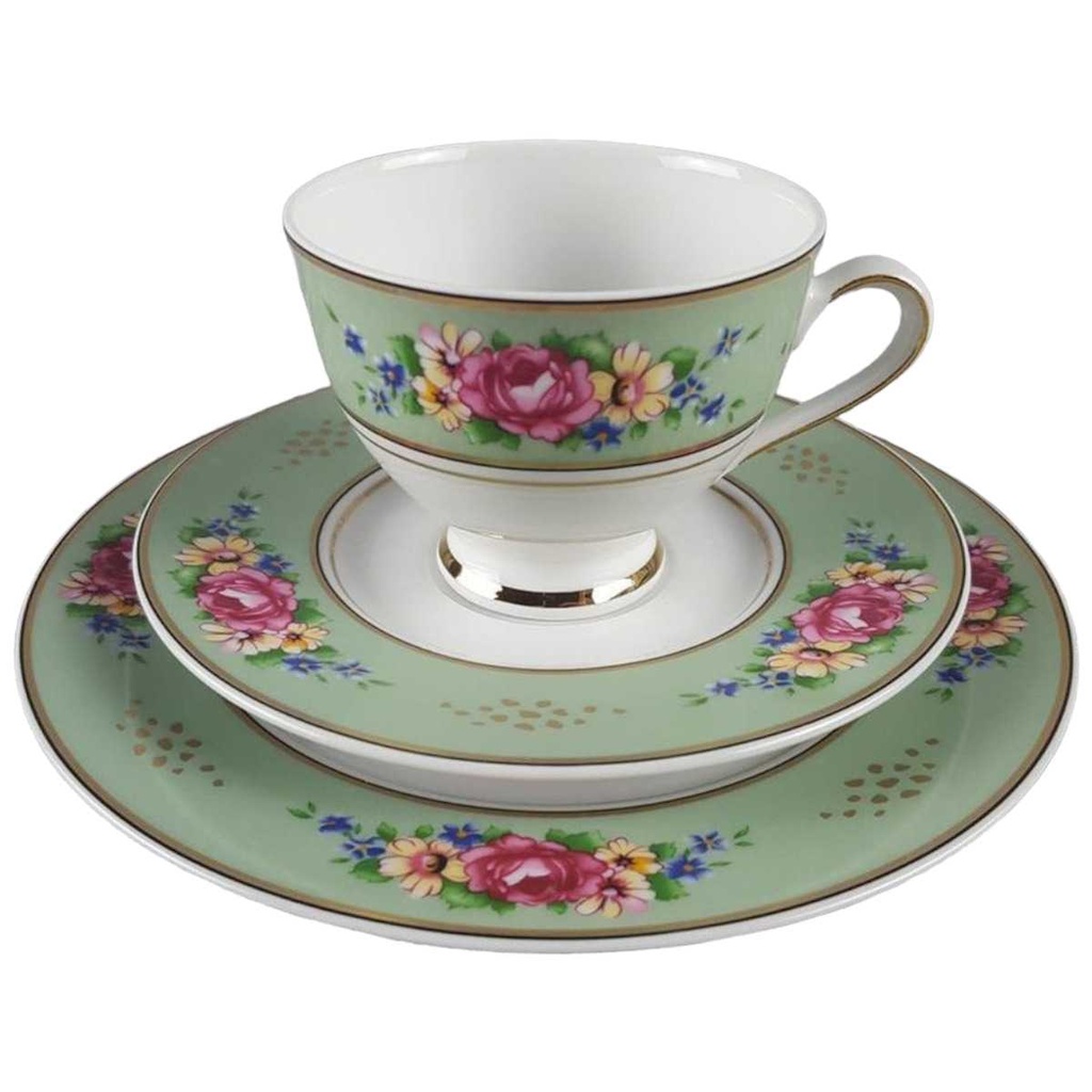 [458117437] Kaffeegedeck Sammeltasse Sammelgedeck 3tlg Winterling HW Collection Blumen gebraucht - defekt