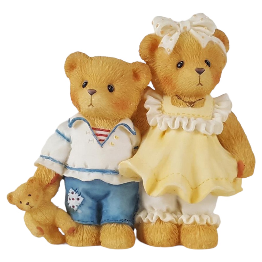 Figur Cherished Teddies Bernard und Bernice 1997 gebraucht - sehr gut