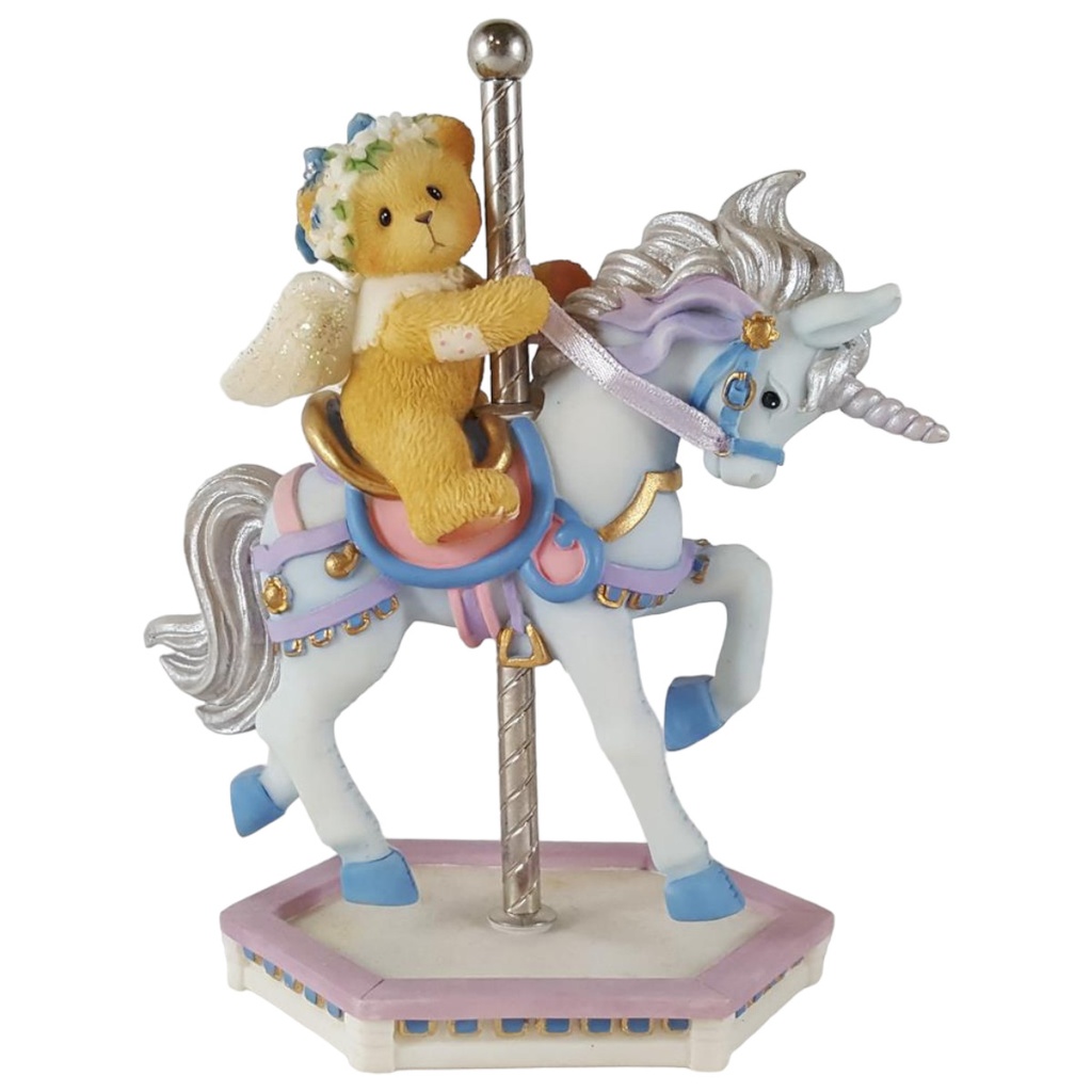 Figur Cherished Teddies Crystal Hang On We're In For A Wonderful Ride 1999 gebraucht - sehr gut