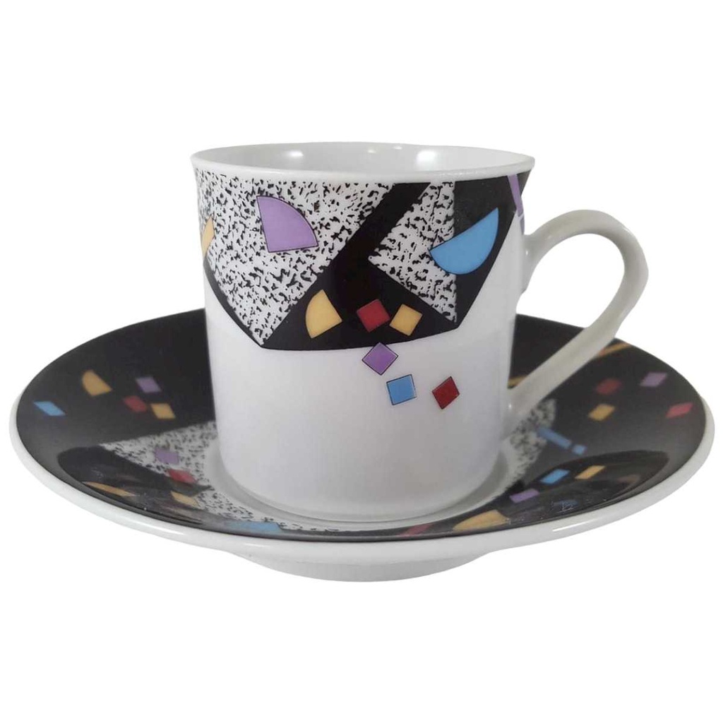 [45811752] Tasse Espressotasse mit Untertasse 2tlg Eschenbach Living Colours Dekor 222 gebraucht - neuwertig