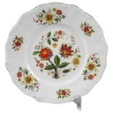 Kuchenteller Dessertteller 19,2 cm Seltmann Weiden Barock bunte Blumen gebraucht - gut