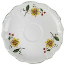 Untertasse für Kaffee 14,8 cm Seltmann Weiden Barock bunte Blumen gebraucht - akzeptabel