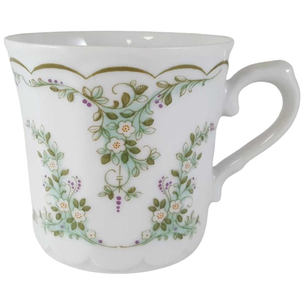 Kaffeetasse Tasse Eschenbach Bayreuth Larissa grüne Ranke gebraucht - neuwertig