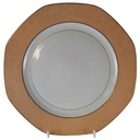 Gourmetteller 32 cm AK Kaiser Porzellan Selection aprikot gold gebraucht - neuwertig