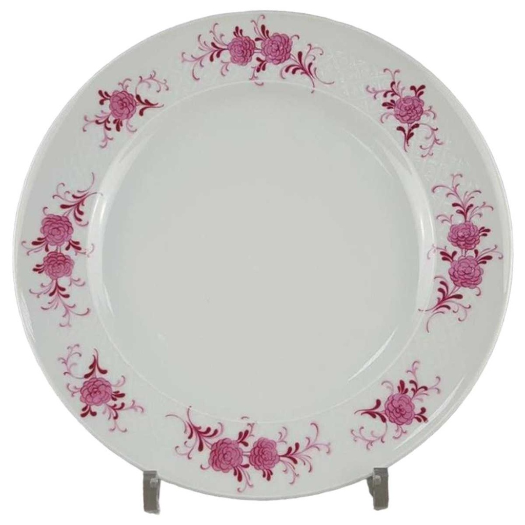 [458118336] Speiseteller Essteller 24,2 cm Seltmann Weiden Annabell rote Blüte 26043 Rosa