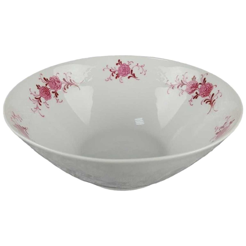 Schüssel Servierschüssel groß mittelgroß 19,9 cm Seltmann Weiden Annabell rote Blüte 26043 Rosa gebraucht - gut