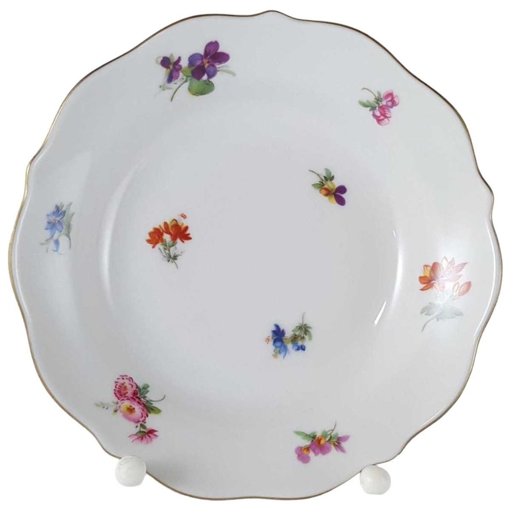 [45811835] Schale 13,6 cm Lindner Porzellan Streublümchen Ohne Relief gebraucht - neuwertig