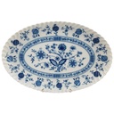 Fleischplatte Steakplatte klein 30x19,9 cm Königl. pr. Tettau Drache Modell Exklusiv Echt Kobalt Zwiebelmuster Kobaltblau Blau gebraucht - sehr gut