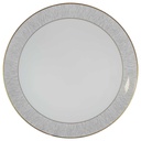 Speiseteller Essteller 25 cm Königl. pr. Tettau Ria 1347 grauer Rand gebraucht - neuwertig