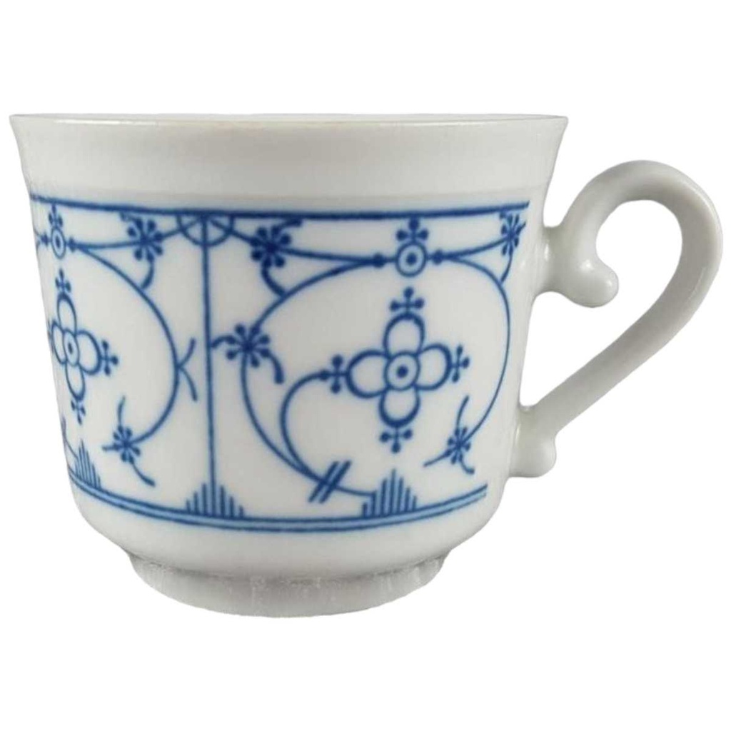 [458118405] Kaffeetasse Tasse mit Griff Bareuther Indisch Blau Strohblume Bavaria