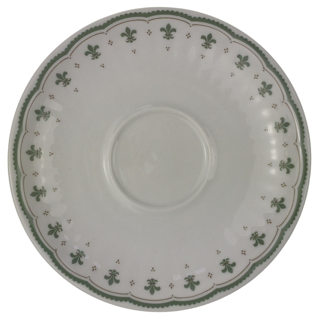 [458118459U] Kaffeetasse mit Untertasse Tasse Winterling Röslau grüne stilisierte Lilie gebraucht - gut