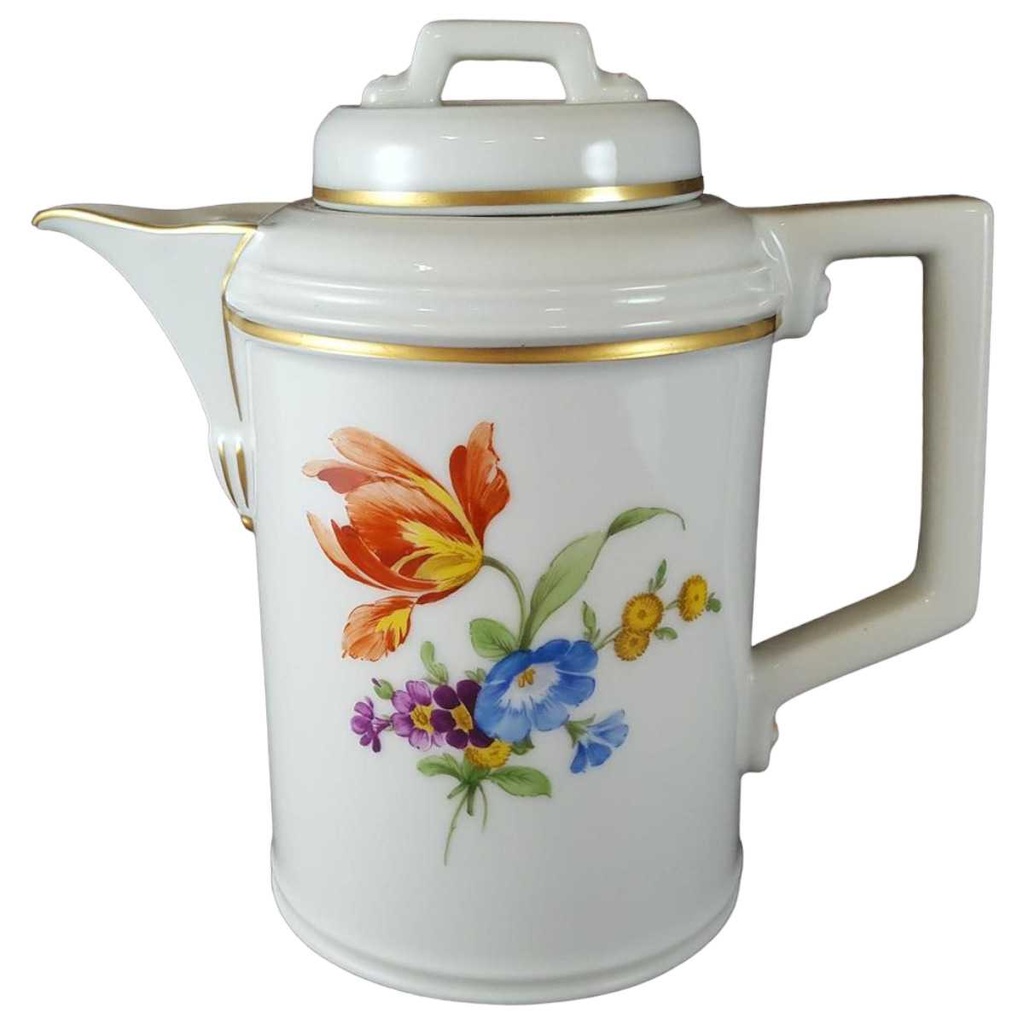 [45811857] Mokkakanne 0,5 L Höchst Blumendekor Blumen gebraucht - neuwertig