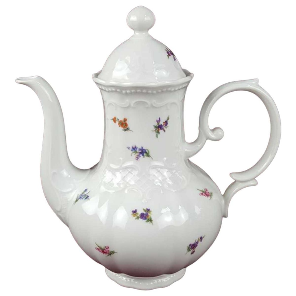 Kaffeekanne 1,5 L Seltmann Weiden Wien bunte Blumen Streublume 26483 gebraucht - sehr gut