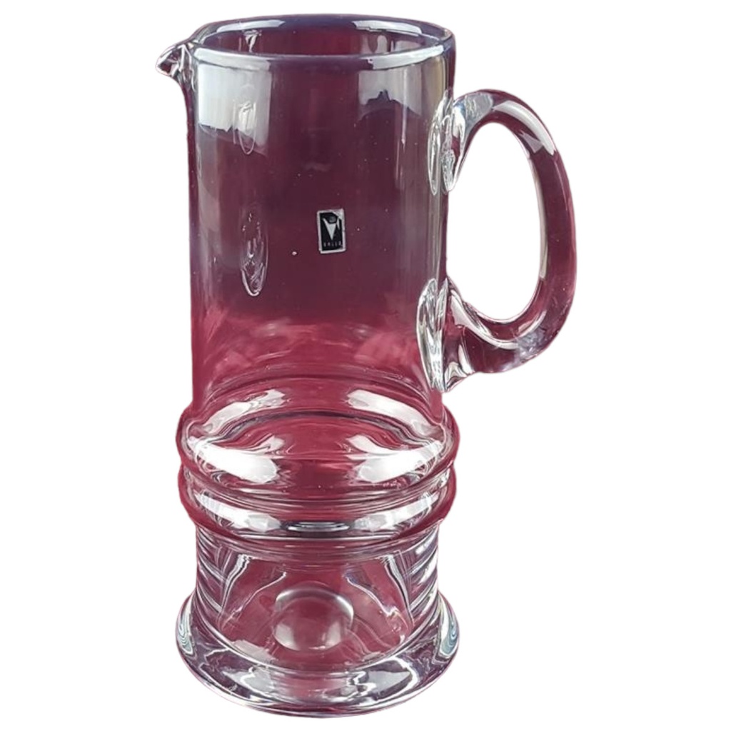 [458118633] Gallo glas relief modern klar Wasserkrug Saftkrug Krug Kanne 1,5 L H 24,9 cm