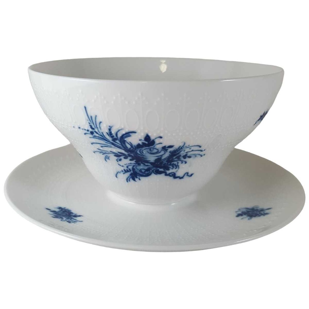 [45811878] Sauciere mit Teller 1tlg Rosenthal Romanze in Blau gebraucht - neuwertig
