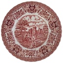 Kuchenteller Dessertteller Frühstücksteller 18 cm Hostess Tableware British Anchor Olde Country Castles Rot