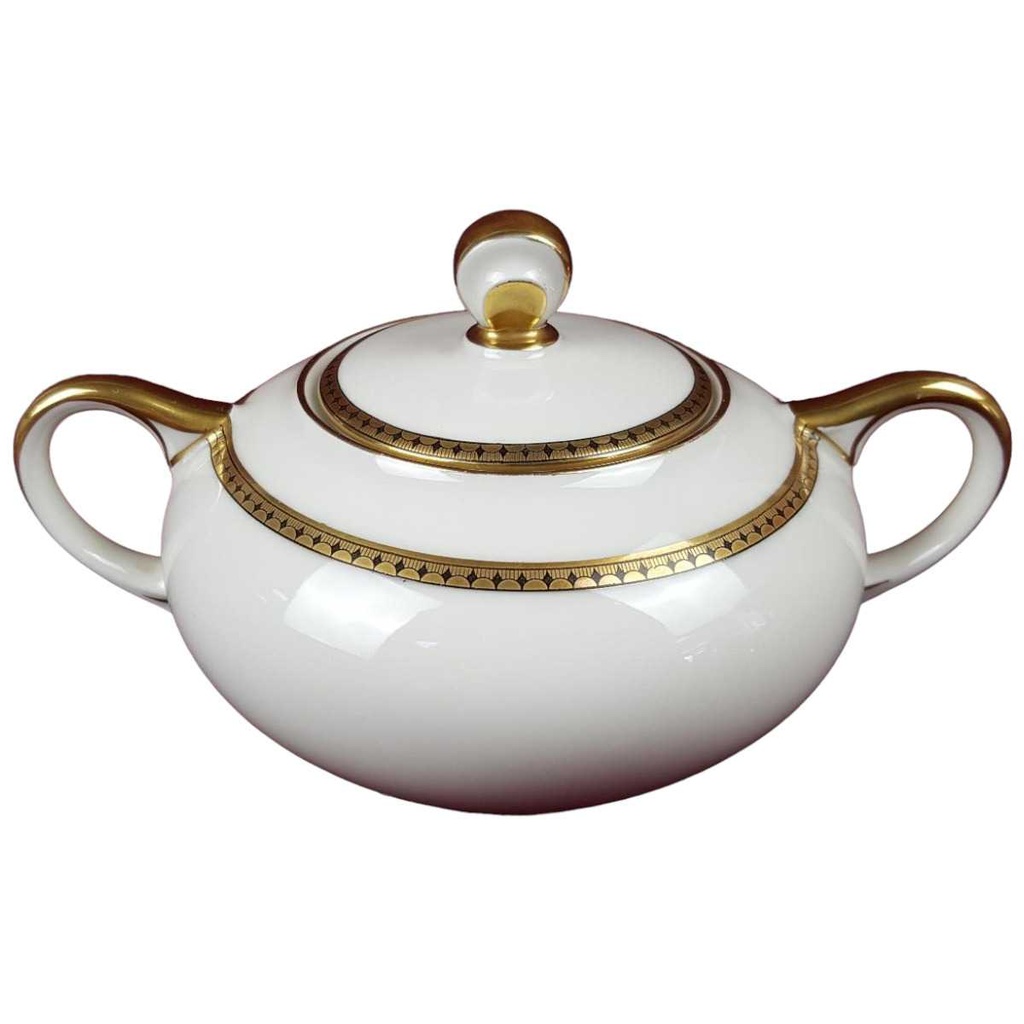 Zuckerdose Golddekor Hutschenreuther Dekor 02346 gebraucht - sehr gut
