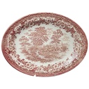 Fleischplatte Steakplatte 29,5x23,3 cm English Ironstone Tableware (EIT) EIT England Motiv: Schaefer Rot gebraucht - sehr gut