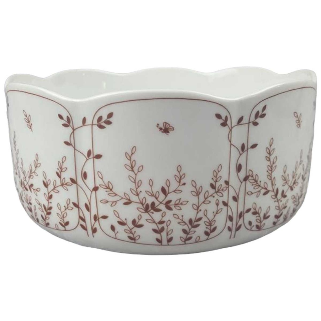 Schüssel 18 cm Tirschenreuth Fleur Blätterzauber Braun