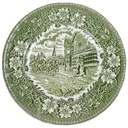 Kuchenteller Dessertteller 20,2 cm Royal Tudor Coaching Taverns Grün gebraucht - gut