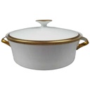 Schüssel Ragoutterrine Servierschüssel Goldrand 1,5 L Eschenbach Alte Formen W5697 gebraucht - gut