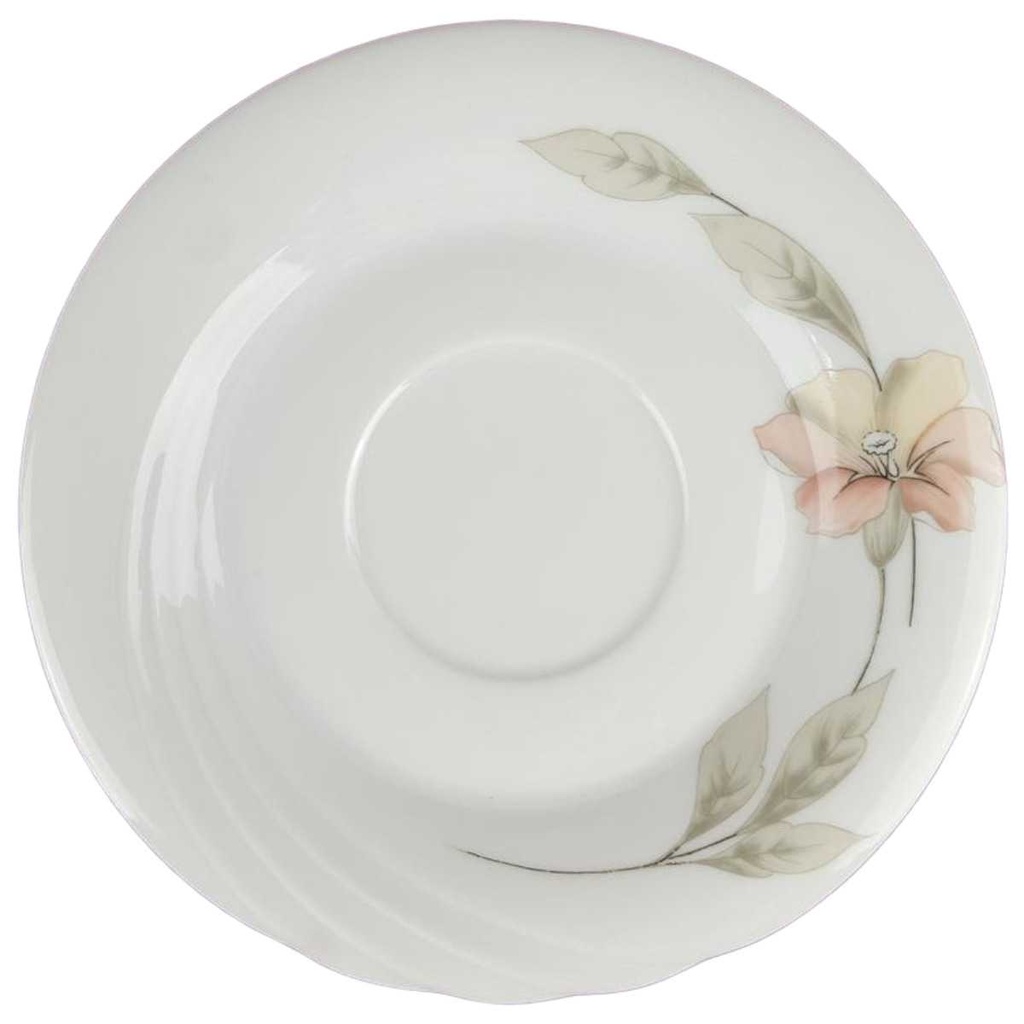 [458119058] Untertasse für Kaffee groß 15,2 cm Winterling Kirchenlamitz Dekor Große Blume gebraucht - sehr gut