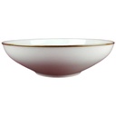 Schüssel Servierschüssel Salatschüssel Goldrand 20,2 cm KPM Krister 0201 Weiß gebraucht - gut