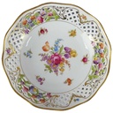 Durchbruchschale Durchbrucharbeit 23 cm Schumann Arzberg Form Dresden Dresdner Blume Empress gebraucht - sehr gut
