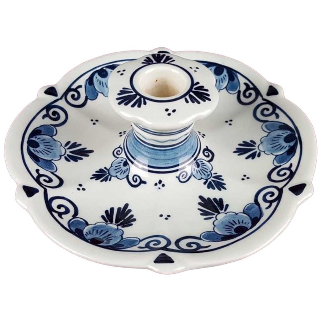Kerzenleuchter ohne Griff Royal Goedewaagen Blue Delft H 6 D 16,5 cm