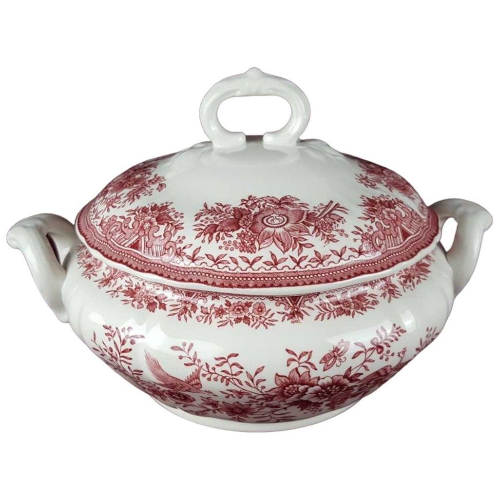 [458119138] Ragoutterrine Servierschüssel mit Deckel 1,3 L Villeroy & Boch Fasan Rot gebraucht - sehr gut