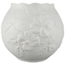 Vase Blumenvase mit Signatur 11,2 cm AK Kaiser Porzellan Weiß M.Frey gebraucht - sehr gut