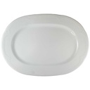 Servierplatte Speiseplatte Königskuchenplatte Kuchenplatte 33x23,9 cm Graf von Henneberg Viktoria Weiß gebraucht - neuwertig