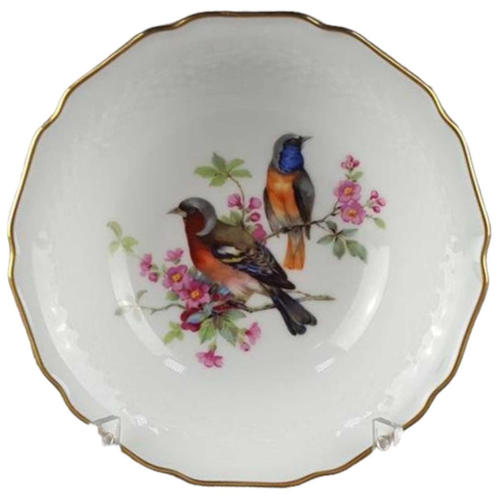 Schale Sammelteller Goldrand AK Kaiser Porzellan Sonstiges Blumendekor Vögel gebraucht - sehr gut