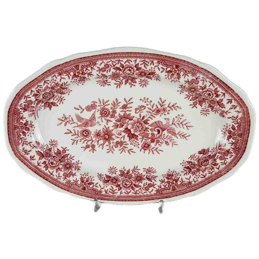 [458119178] Fleischplatte klein 27,3x18 cm Villeroy & Boch Fasan Rot