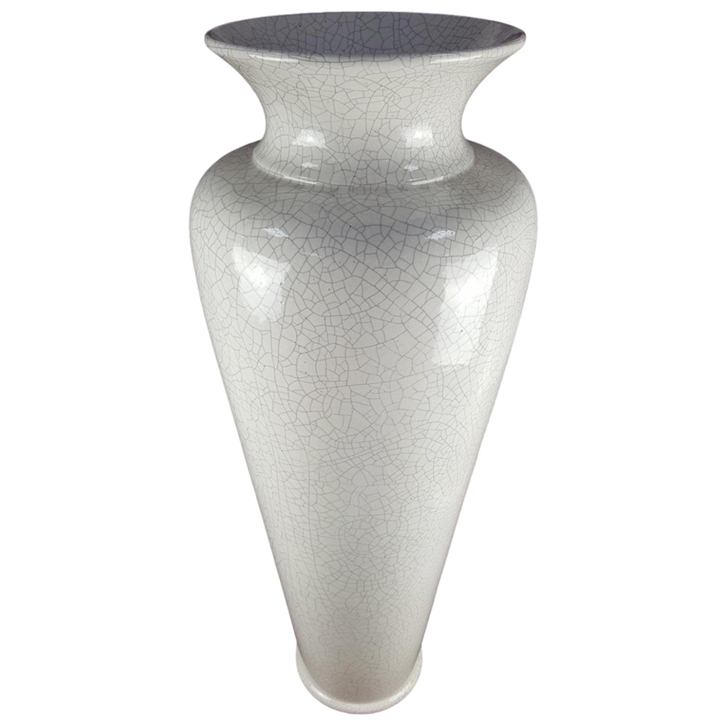 [458119260] Große Bodenvase Blumenvase Keramik Craquele-Optik H 88 cm