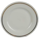Kuchenteller Dessertteller Goldrand 21,2 cm Schönwald Form 301 Weiß gebraucht - akzeptabel