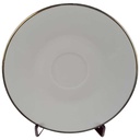 Untertasse Goldrand 14,9 cm Zeh Scherzer 9003 Elfenbein Beige gebraucht - akzeptabel