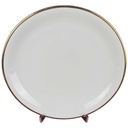 Kuchenteller Dessertteller Goldrand 19,2 cm Zeh Scherzer 9003 Elfenbein gebraucht - gut