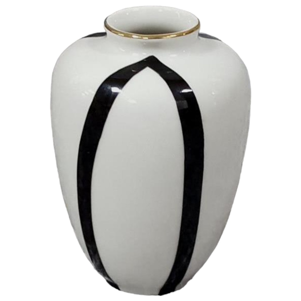 [458119501] Hertel Jacob Bavaria Porzellan kleine Vase H 10,2 cm