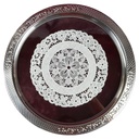 Quist Serie Toscana 3298 Tortenplatte mit Glaseinsatz D 36 cm Barock Vintage